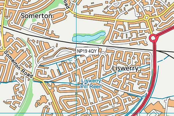 NP19 4QY map - OS VectorMap District (Ordnance Survey) NP19 4QY map - OS VectorMap District (Ordnance Survey)