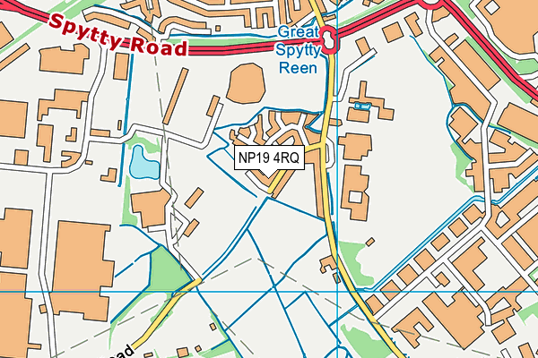 NP19 4RQ map - OS VectorMap District (Ordnance Survey) NP19 4RQ map - OS VectorMap District (Ordnance Survey)