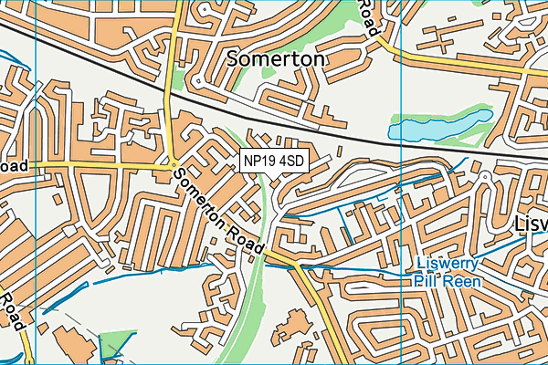 NP19 4SD map - OS VectorMap District (Ordnance Survey) NP19 4SD map - OS VectorMap District (Ordnance Survey)