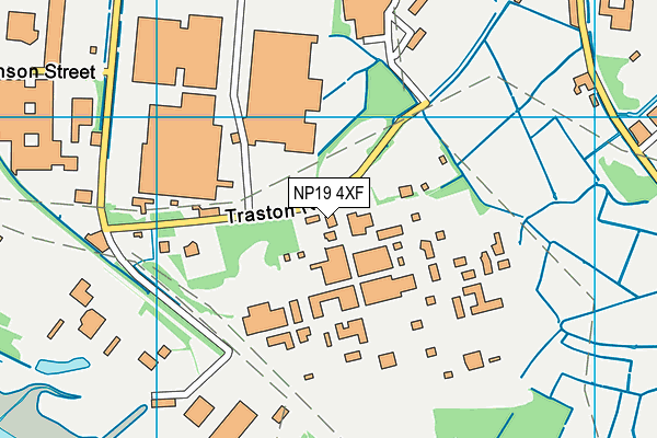NP19 4XF map - OS VectorMap District (Ordnance Survey) NP19 4XF map - OS VectorMap District (Ordnance Survey)