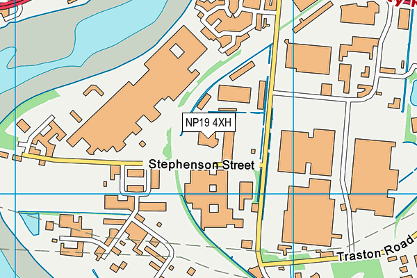NP19 4XH map - OS VectorMap District (Ordnance Survey) NP19 4XH map - OS VectorMap District (Ordnance Survey)
