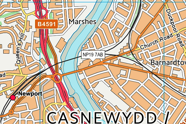 NP19 7AB map - OS VectorMap District (Ordnance Survey) NP19 7AB map - OS VectorMap District (Ordnance Survey)