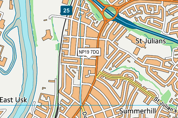 NP19 7DQ map - OS VectorMap District (Ordnance Survey) NP19 7DQ map - OS VectorMap District (Ordnance Survey)