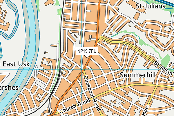 NP19 7FU map - OS VectorMap District (Ordnance Survey) NP19 7FU map - OS VectorMap District (Ordnance Survey)