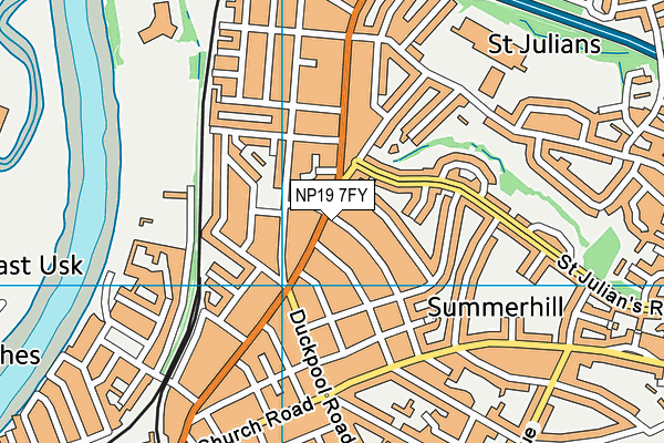 NP19 7FY map - OS VectorMap District (Ordnance Survey) NP19 7FY map - OS VectorMap District (Ordnance Survey)