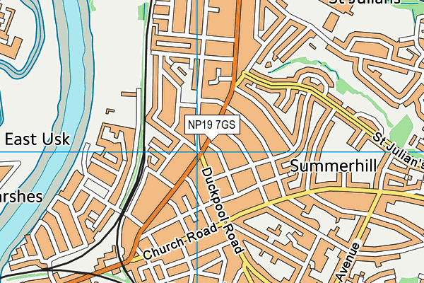 NP19 7GS map - OS VectorMap District (Ordnance Survey) NP19 7GS map - OS VectorMap District (Ordnance Survey)