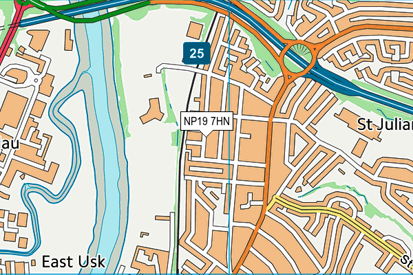 NP19 7HN map - OS VectorMap District (Ordnance Survey) NP19 7HN map - OS VectorMap District (Ordnance Survey)