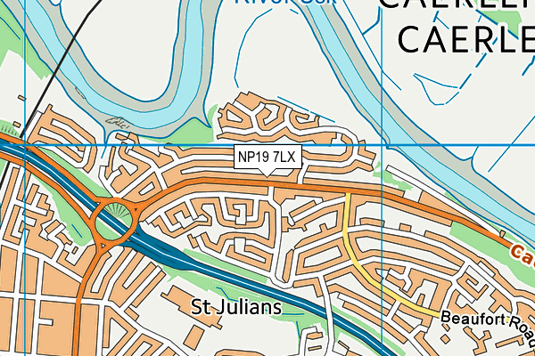 NP19 7LX map - OS VectorMap District (Ordnance Survey) NP19 7LX map - OS VectorMap District (Ordnance Survey)