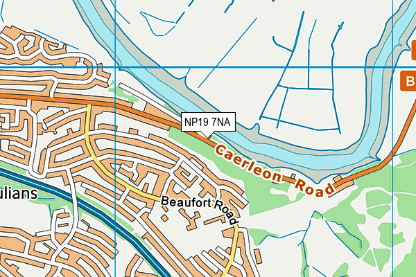 NP19 7NA map - OS VectorMap District (Ordnance Survey) NP19 7NA map - OS VectorMap District (Ordnance Survey)