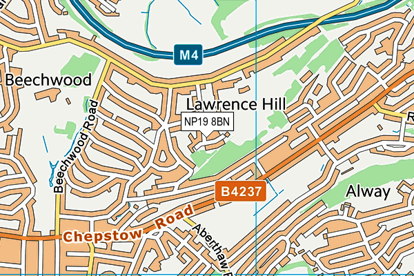 NP19 8BN map - OS VectorMap District (Ordnance Survey) NP19 8BN map - OS VectorMap District (Ordnance Survey)