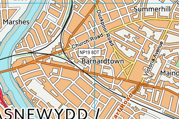 NP19 8DT map - OS VectorMap District (Ordnance Survey) NP19 8DT map - OS VectorMap District (Ordnance Survey)