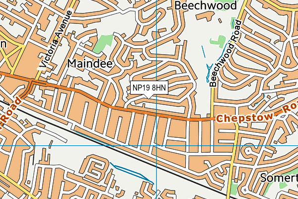 NP19 8HN map - OS VectorMap District (Ordnance Survey) NP19 8HN map - OS VectorMap District (Ordnance Survey)
