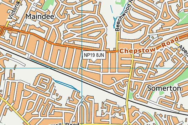 NP19 8JN map - OS VectorMap District (Ordnance Survey) NP19 8JN map - OS VectorMap District (Ordnance Survey)