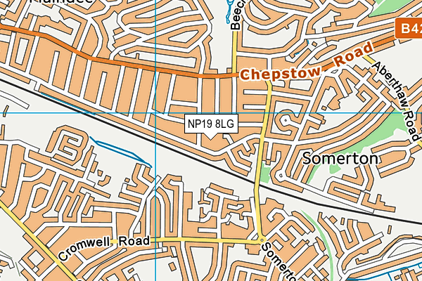 NP19 8LG map - OS VectorMap District (Ordnance Survey) NP19 8LG map - OS VectorMap District (Ordnance Survey)