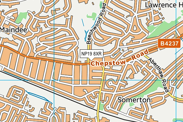 NP19 8XR map - OS VectorMap District (Ordnance Survey) NP19 8XR map - OS VectorMap District (Ordnance Survey)