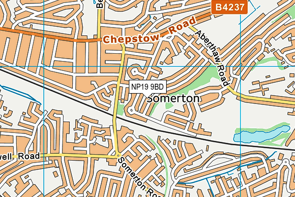 NP19 9BD map - OS VectorMap District (Ordnance Survey) NP19 9BD map - OS VectorMap District (Ordnance Survey)