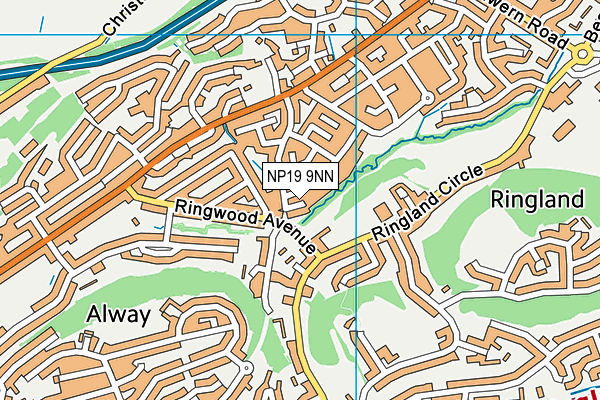 NP19 9NN map - OS VectorMap District (Ordnance Survey) NP19 9NN map - OS VectorMap District (Ordnance Survey)