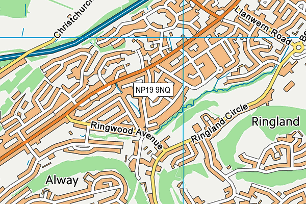 NP19 9NQ map - OS VectorMap District (Ordnance Survey) NP19 9NQ map - OS VectorMap District (Ordnance Survey)