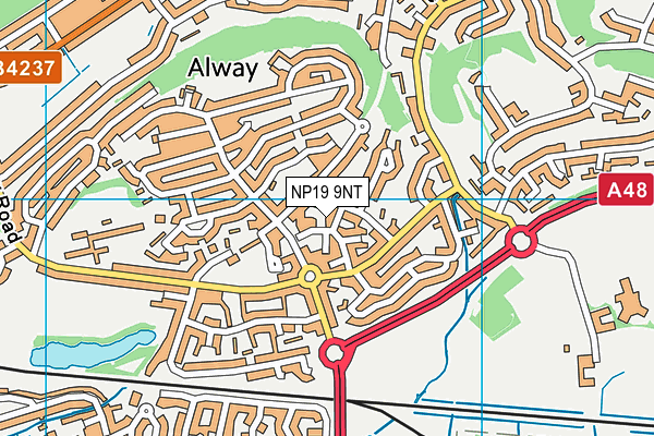 NP19 9NT map - OS VectorMap District (Ordnance Survey) NP19 9NT map - OS VectorMap District (Ordnance Survey)