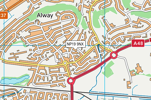 NP19 9NX map - OS VectorMap District (Ordnance Survey) NP19 9NX map - OS VectorMap District (Ordnance Survey)