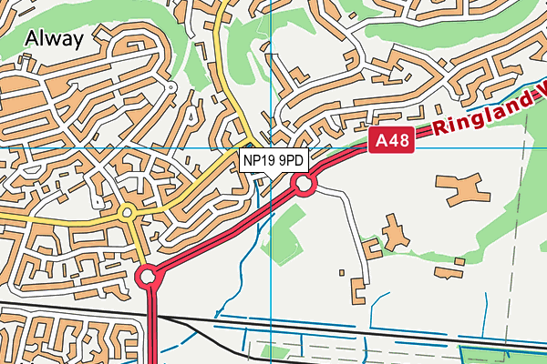 NP19 9PD map - OS VectorMap District (Ordnance Survey) NP19 9PD map - OS VectorMap District (Ordnance Survey)