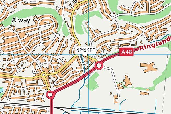 NP19 9PF map - OS VectorMap District (Ordnance Survey) NP19 9PF map - OS VectorMap District (Ordnance Survey)