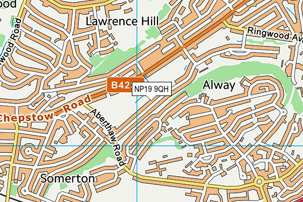NP19 9QH map - OS VectorMap District (Ordnance Survey) NP19 9QH map - OS VectorMap District (Ordnance Survey)