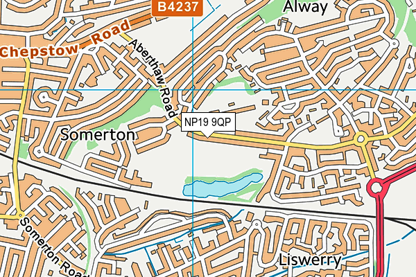 NP19 9QP map - OS VectorMap District (Ordnance Survey) NP19 9QP map - OS VectorMap District (Ordnance Survey)