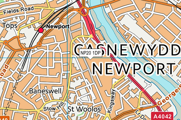 NP20 1DP map - OS VectorMap District (Ordnance Survey)