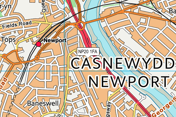 NP20 1FA map - OS VectorMap District (Ordnance Survey) NP20 1FA map - OS VectorMap District (Ordnance Survey)