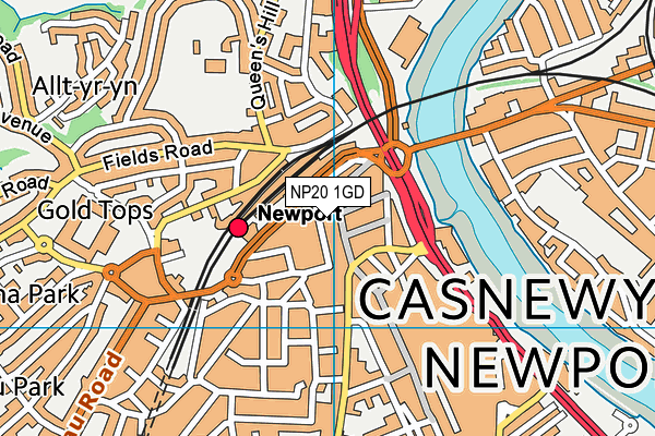 NP20 1GD map - OS VectorMap District (Ordnance Survey) NP20 1GD map - OS VectorMap District (Ordnance Survey)