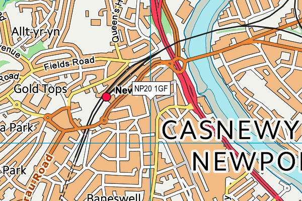 NP20 1GF map - OS VectorMap District (Ordnance Survey) NP20 1GF map - OS VectorMap District (Ordnance Survey)
