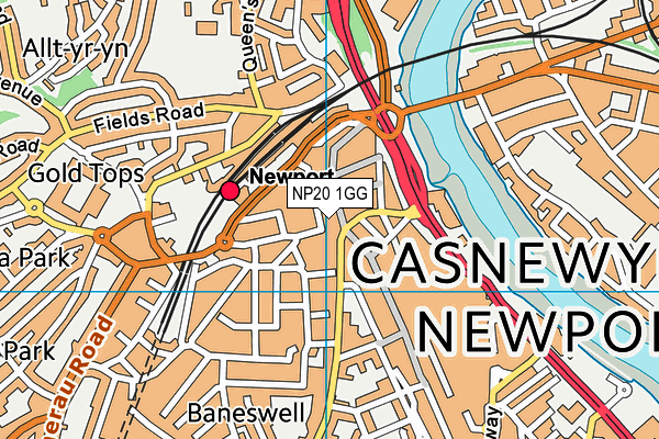 NP20 1GG map - OS VectorMap District (Ordnance Survey) NP20 1GG map - OS VectorMap District (Ordnance Survey)