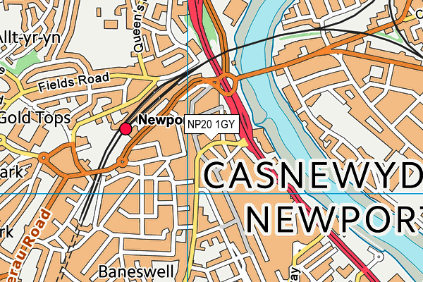 NP20 1GY map - OS VectorMap District (Ordnance Survey) NP20 1GY map - OS VectorMap District (Ordnance Survey)