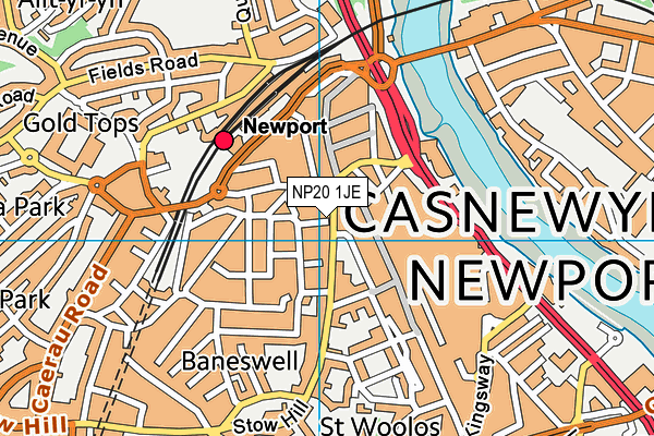 NP20 1JE map - OS VectorMap District (Ordnance Survey)