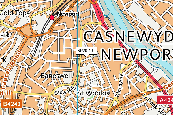 NP20 1JT map - OS VectorMap District (Ordnance Survey)