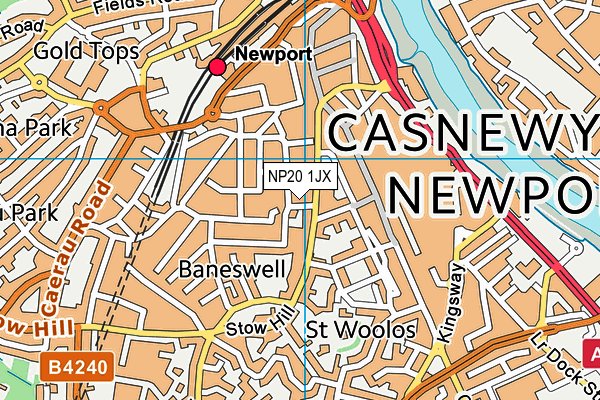 NP20 1JX map - OS VectorMap District (Ordnance Survey) NP20 1JX map - OS VectorMap District (Ordnance Survey)