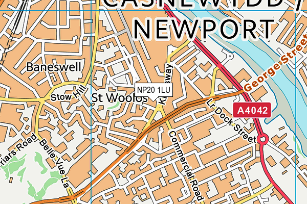 NP20 1LU map - OS VectorMap District (Ordnance Survey) NP20 1LU map - OS VectorMap District (Ordnance Survey)