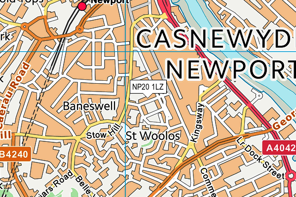 NP20 1LZ map - OS VectorMap District (Ordnance Survey)