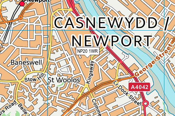 NP20 1WR map - OS VectorMap District (Ordnance Survey) NP20 1WR map - OS VectorMap District (Ordnance Survey)