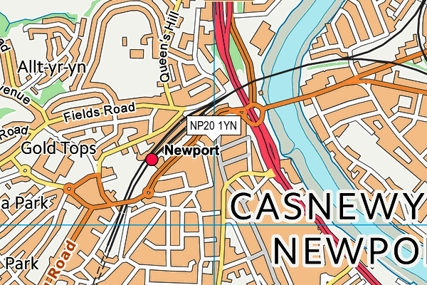 NP20 1YN map - OS VectorMap District (Ordnance Survey) NP20 1YN map - OS VectorMap District (Ordnance Survey)