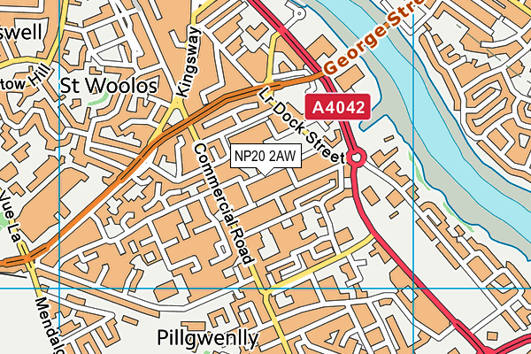 NP20 2AW map - OS VectorMap District (Ordnance Survey) NP20 2AW map - OS VectorMap District (Ordnance Survey)