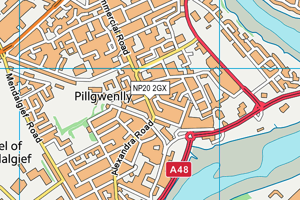 NP20 2GX map - OS VectorMap District (Ordnance Survey) NP20 2GX map - OS VectorMap District (Ordnance Survey)