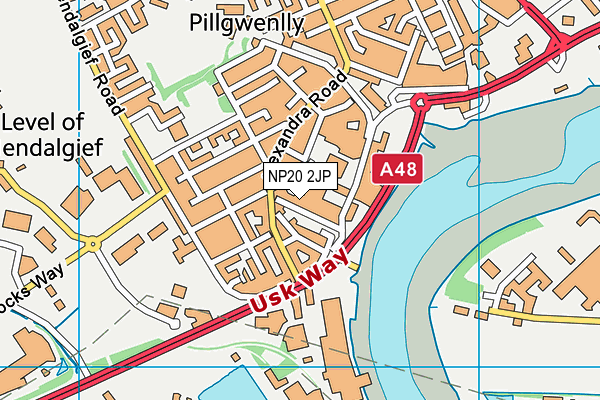 NP20 2JP map - OS VectorMap District (Ordnance Survey)