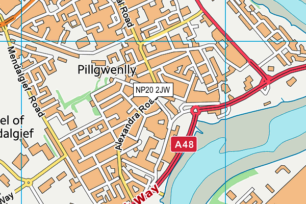 NP20 2JW map - OS VectorMap District (Ordnance Survey) NP20 2JW map - OS VectorMap District (Ordnance Survey)