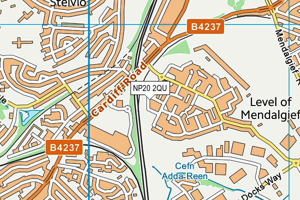 NP20 2QU map - OS VectorMap District (Ordnance Survey) NP20 2QU map - OS VectorMap District (Ordnance Survey)