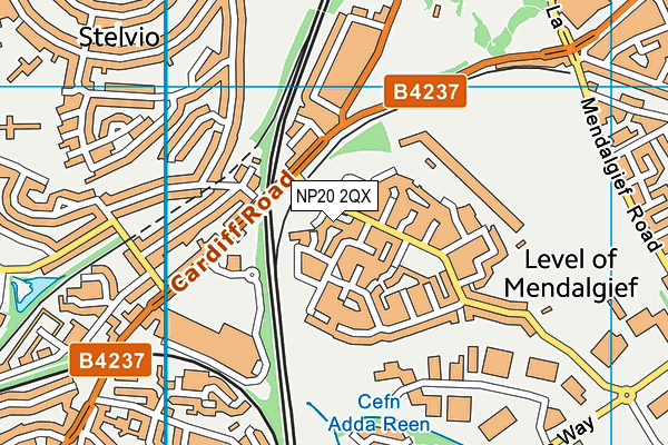 NP20 2QX map - OS VectorMap District (Ordnance Survey) NP20 2QX map - OS VectorMap District (Ordnance Survey)