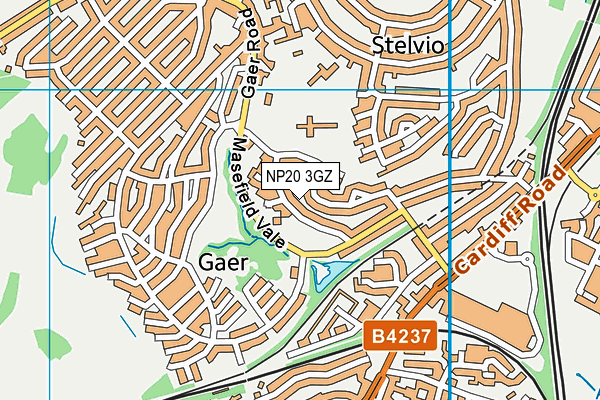 NP20 3GZ map - OS VectorMap District (Ordnance Survey) NP20 3GZ map - OS VectorMap District (Ordnance Survey)