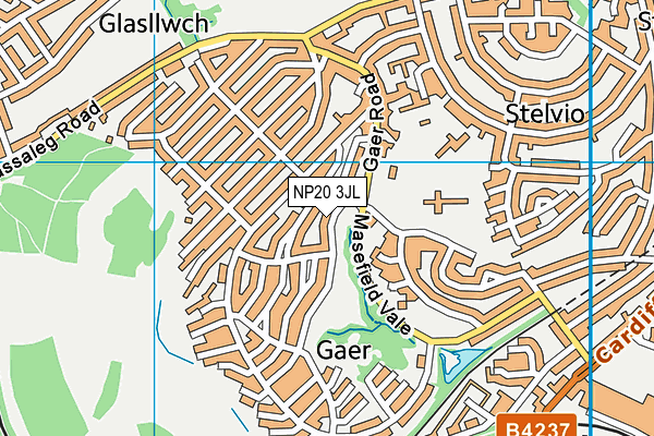 NP20 3JL map - OS VectorMap District (Ordnance Survey) NP20 3JL map - OS VectorMap District (Ordnance Survey)