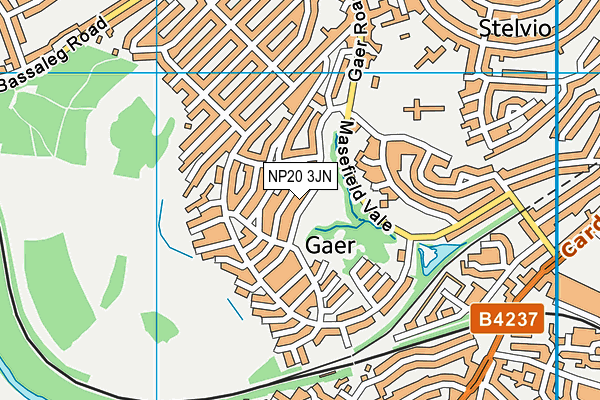 NP20 3JN map - OS VectorMap District (Ordnance Survey) NP20 3JN map - OS VectorMap District (Ordnance Survey)